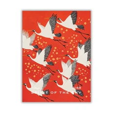 일본 우키요에 스타일 후지산 크레인 벚꽃 요소 캔버스 포스터 거실 아트 스튜디오 커피 숍 장식 Unframe, 20x30cm No Frame