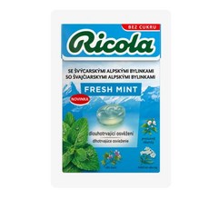 Ricola 리콜라 스위스 알파인민트 무설탕 허브캔디 40g, 1개
