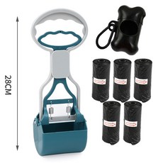 精選優品 撿便器 拾便器 折疊拾便器 拾便袋 剷屎神器 便攜折疊狗狗拾便器外出遛狗不臟手撿便器狗屎夾子家用剷屎, 小號優雅綠（套餐二）, 1個