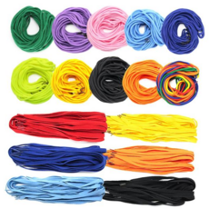 매듭줄 운동화끈 둥근넓적 목걸이줄 매듭 만들기재료-12색, 보라