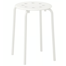 이케아 MARIUS 마리우스 스툴 화이트 301.840.50, 화이트 45 cm_301.840.50, 1개