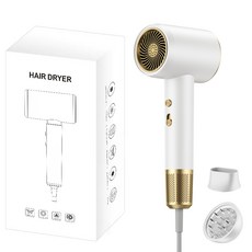 콜콜러브 전문가용 초경량 빠른 건조 파워 헤어드라이기 2000W, 화이트