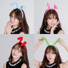 개미더듬이머리띠 파티용품 파티머리띠 동물머리띠, 1개, 그린