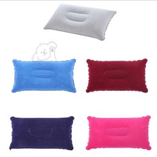 단비네상점 사각 에어 목베개 쿠션 여행용목배게, TR에어목베개(소형 핑크)