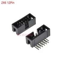 직각 수 소켓 IDC 케이스 헤더 PCB 커넥터 로우 Dc3 6 핀 10 34/40 2.54mm 피치 5, 02 5Pcs, 03 2X6 12PIN