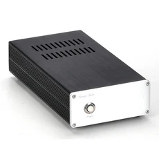 131*55*249mm 모든 알루미늄 전력 증폭기 섀시 하드 디스크 박스 NAS 라우터는 선형 조정 전원 공급 장치, 02 Silver