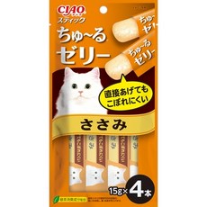 CIAO寒天貓肉泥-4p/貓零食 添加寒天促進腸道蠕動 無添加人工色素 給貓咪最安心的美味享受, 1個, 雞肉扇貝