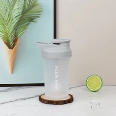 300ml 최고의 쉐이커 컵 단백질 스포츠 쉐이커 컵 트라이탄 소재 스포츠 및 피트니스에 적합한 플라스틱 볼, 기타, 02 Light gray 300ml