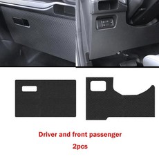 레인저 카본 파이버 가죽 자동차 도어 발판 보호 매트 커버 스티커, 1. Driver and front pas, A. s