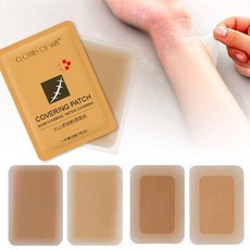타투커버스티커 살색 스킨톤 타투가리는 패치 - 문신커버 흉터커버 방수 커버패치, 4번 딥베이지, 6개