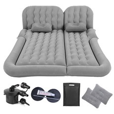 露營車用充氣床墊，快速充氣，柔軟親膚，多功能用途，輕巧易攜帶, 灰色