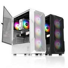 쓰리알시스템 전면 풀 메쉬 미들타워 화이트, R200, 1개