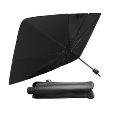 普特汽車精品 汽車鈦銀前擋遮陽傘 車用遮陽傘 前檔遮陽板 車窗遮陽 車子遮陽 汽車防曬 汽車百貨CV0150, 1個