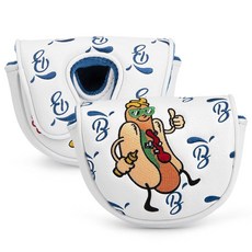 골프 퍼터 커버 OZ1 프리미엄 자수 핫도그 말렛 퍼터 헤드커버 가죽 골프 클럽 커버 마그네틱 클로저 OZ1 MEZZ1 MEZZ1 MAX에 적합, 골프 퍼터 커버 OZ1 프리미엄 자수 핫도그 말렛 헤드, 1개