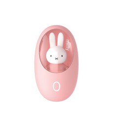Miffy x MiPOW 暖暖米菲兔x米菲暖手蛋MM03 雙面恆溫發熱 USB充電 便攜暖手寶, 粉色