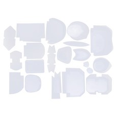 STK 혼합 패치 워크 템플릿 이불 스텐실 퀼트 스텐실, 플라스틱, 반투명