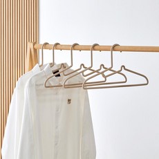 모던하우스 심플리 목늘어남방지 옷걸이 5P세트 베이지 BT0223008, 1세트