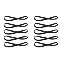10Pcs 여성용 흡수 밴드 축구 요가 순수 헤어 미끄럼 방지 탄력 고무 얇은 스포츠 남성, 10pcs Bla