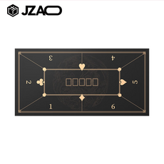 J.ZAO 텍사스 포커 테이블보 직사각형 6인조 촘촘한 플란넬, 1개, 블랙