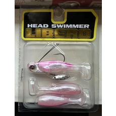 LURETV RAID 같은 스타일 컴팩트 소프트 피쉬 낚시 세트 T-테일 로드 미끼 스파클링 리드 헤드 후크 LIBER, 01 5g, 02 PINK