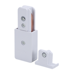 비츠온 KC인증 레일 부속품 부속자재 레일부속 전원+마감 화이트, 1개