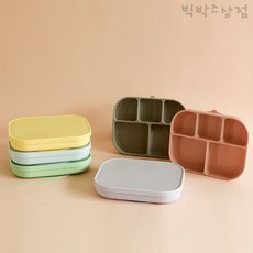 데일리라이크 봉봉 흡착 식판 1p 실리콘 유아식판 어린이집 이유식, 민트, 1개