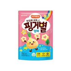 아이배냇 아동용 핑거별 쌀과자, 양파맛, 30g, 18개