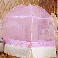 핑크 침대용 모기장 실내모기장 공주모기장