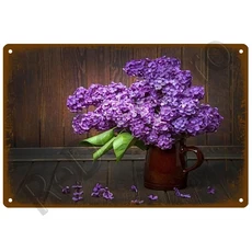 예쁜정원 꽃 빈티지 플라크 플레이트 장식, 24 ZZTH 31232, 01 20x30cm