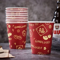 Runlux 新年紙杯 10個, 新年紙杯10個, 1個