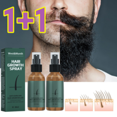 [당일배송] West&Month 1+1 스프레이형 구렛나루, 30ml, 1개