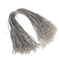 팔찌 제작을위한 랍스터 걸쇠 10x 보석 체인이있는 실용 목걸이 코드, 08 Gray