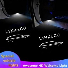 도어 라이트 프로젝터 라이트용 자동차 섀도우 배지, 6. LOGO E, 1개