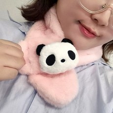 판다 목돌이 털목돌이 귀여운 캐릭터 넥워머 겨울 보온용품