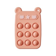 MANMI TOP 手機造型 泡泡樂玩具 兒童益智安撫玩具, 1個, 泡泡樂-橙色