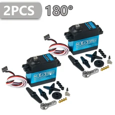 35KG DS3235 PRO 디지털 서보 스틸 기어 180/270도 코어리스 모터 25T 암 포함 DIY 장난감 부품 자동차/로, 03 2pcs 180 Degree