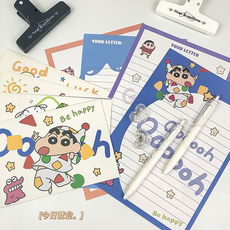 옐상 짱구는 못말려 편지지 세트, 1팩, 행운의짱구