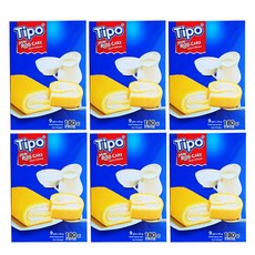 티포 미니 롤케익 밀크맛 180g/6개 간식 롤빵 급식, 180g, 6개