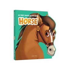 말: 동물 그림책 첫 번째 모양의 보드북, Board book