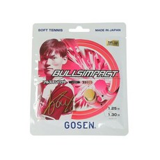 고센 GOSEN 남성 여성 용 소프트 테니스 스트링 불스 임팩트 핑크, 1개