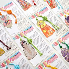 한국 전통문양 책갈피 외국인선물 기념품 북마크 기획, 01.S꽃나비