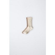 [국내배송] 자라 ZARA 수건감 미드 삭스 3켤레 세트 - 라이트 베이지 937968