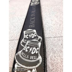 夢成音樂中心 PERRI'S 吉他背帶 台灣現貨 AC/DC 白色魔術帽 電吉他背帶 AC/DC背帶, 1個