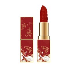 國風百鳥朝鳳口紅滋潤雕花套裝 啞光古風唇膏 持久不掉色 學生口紅禮物, 1個, 【國風鳳凰雕花口紅】亭亭玉立胡蘿蔔壹支