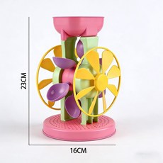 旋转水车 玩沙戏水儿童玩具, 1套, 380g, 玩水戲水風車