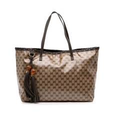 구찌 중고 2016-2026 GG Crystal Peggy Braided tote bag