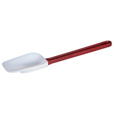 윈코 스푼 실리콘 주걱 10인치 흰색 중간, 10, Flat Plastic