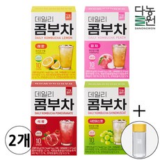 다농원 콤부차 세트 (샤인머스켓 레몬 피치 석류각 2박스) + 전용보틀, 8개, 10개입, 5g