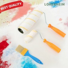 로렌하임 페인트도구 3종세트 컬러마켓(4피스 옐로우) 롤러+브러시세트