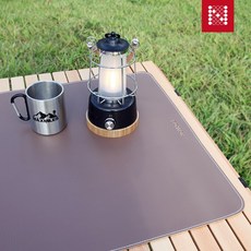 노마드 캠핑 방수 휴대용 가죽 테이블 매트 S(브라운) N-7703